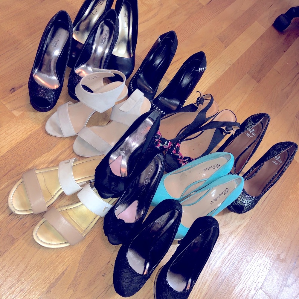 7 & 6 1/5 size Pumps and Wedges